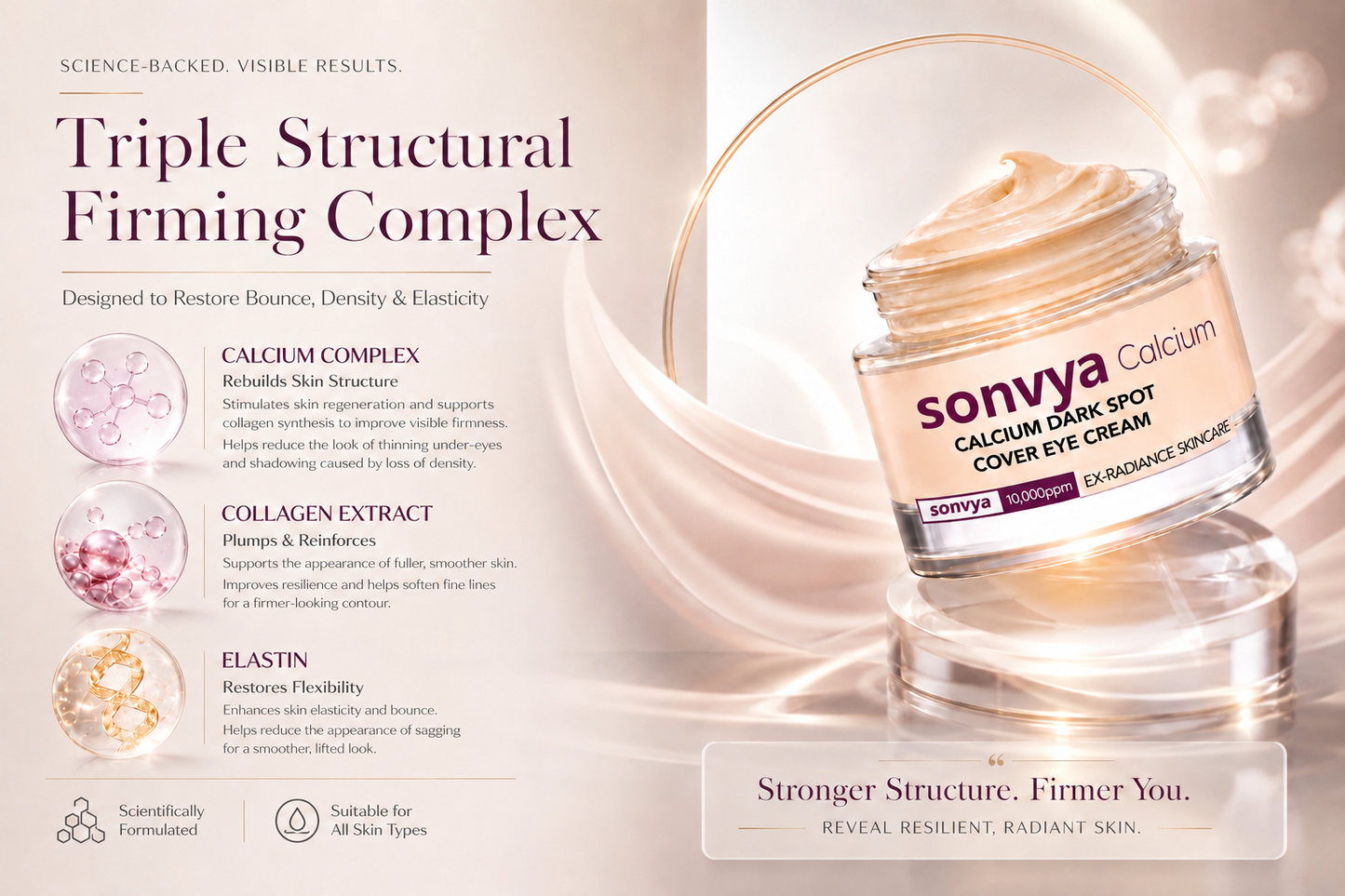 🔥LAST DAY 50% OFF!!Sonvya Korean Calcium Dark Spot Eye Cream